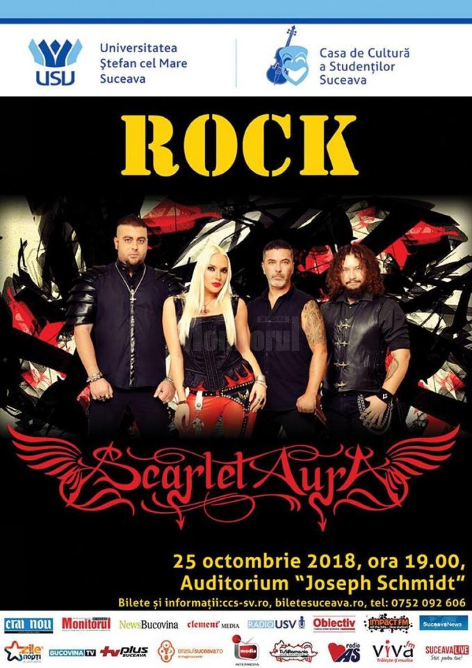 Trupa Scarlet Aura concertează la USV