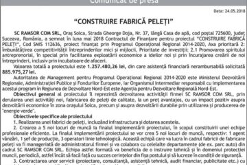 “CONSTRUIRE FABRICA PELETI“