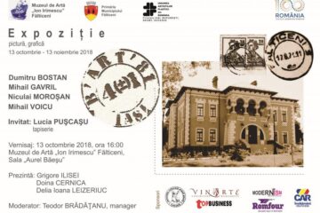 Vernisajul expoziției de grup „4 plus 1”, sâmbătă, la Fălticeni