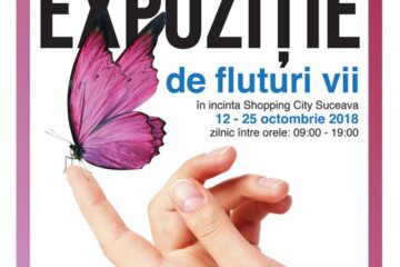 Expoziție de fluturi tropicali vii, la Shopping City Suceava