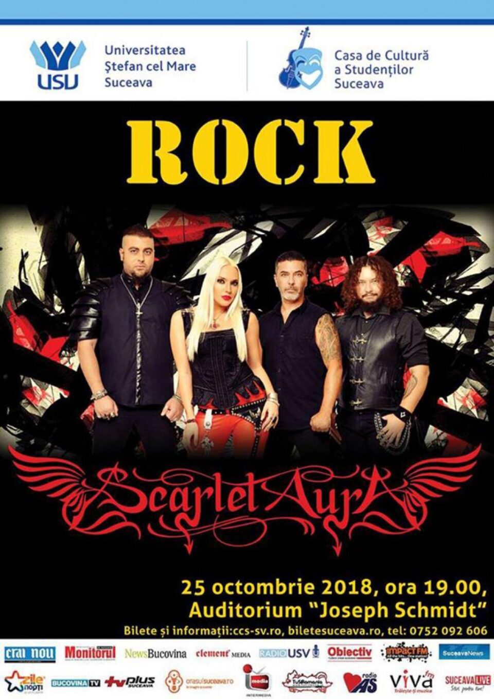 Trupa Scarlet Aura concertează la USV