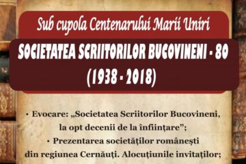 Opt decenii de la înființarea Societății Scriitorilor Bucovineni