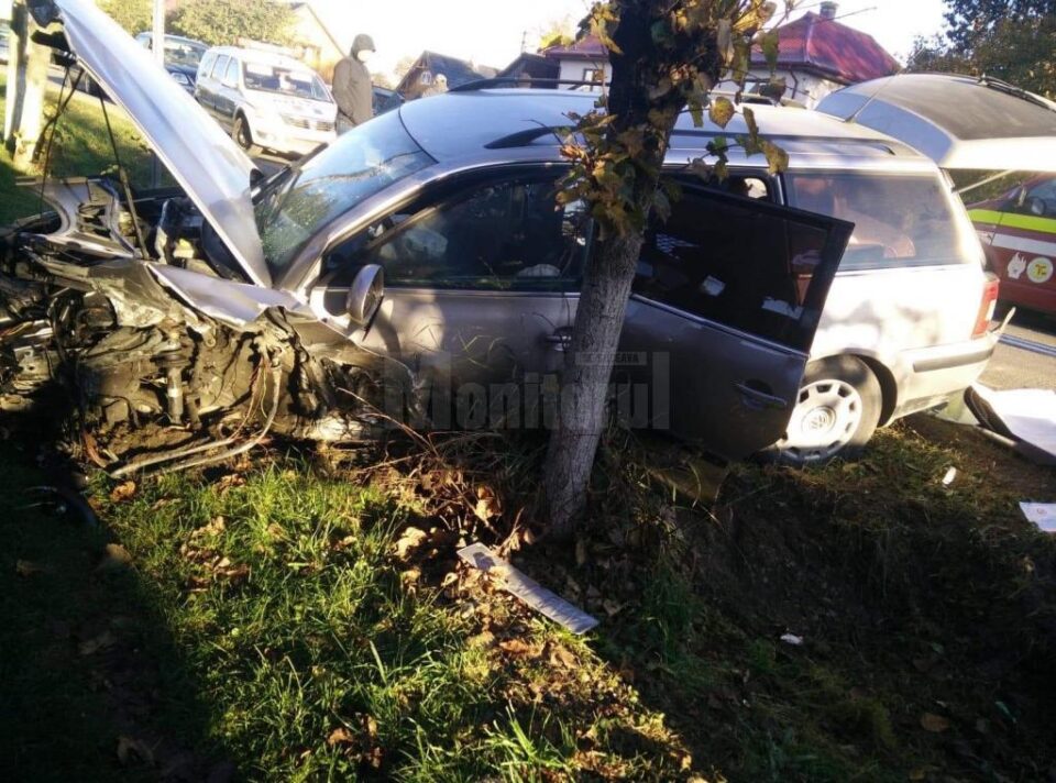 Grav accident de circulație în această dimineață la Vicovu de Sus