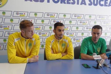 Jucătorii Paul Mateciuc și Seven Cem și antrenorul Selim Benachour au răspuns ieri întrebărilor ziariștilor