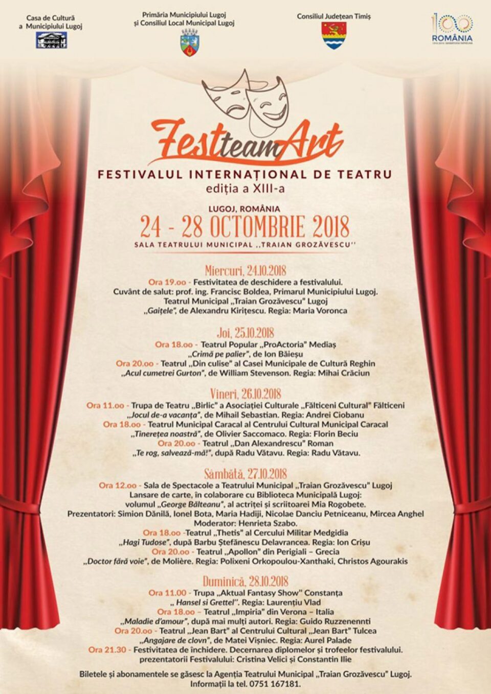 Trupa „Birlic” participă la Festivalul Internațional de Teatru „Fest Team Art” de la Lugoj
