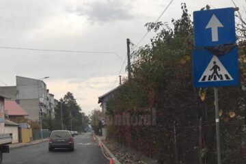 Sens unic introdus pe strada Mircea Damaschin, odată cu modernizarea