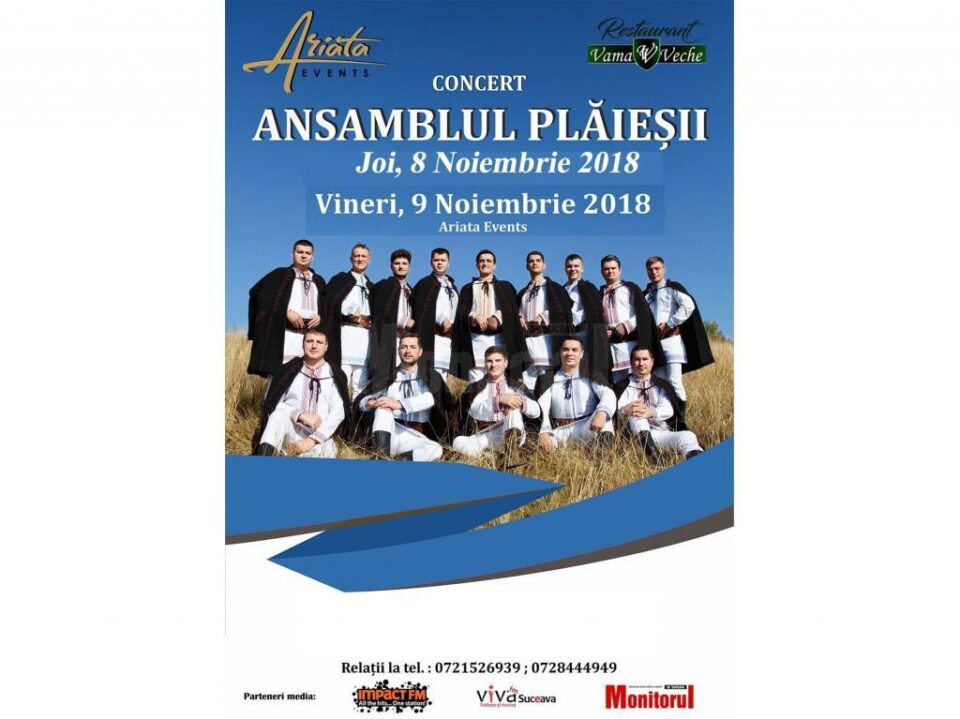 Ansamblul etnofolcloric "Plăieșii" din Republica Moldova concertează la Ariata Events Ansamblul etnofolcloric "Plăieșii" din Republica Moldova concertează la Ariata Events