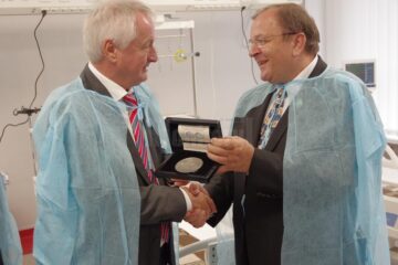 Președintele Gheorghe Flutur i-a acordat președintelui Consiliului Regional Schwaben, Jürgen Reichert, medalia “Centenarul Marii Uniri“