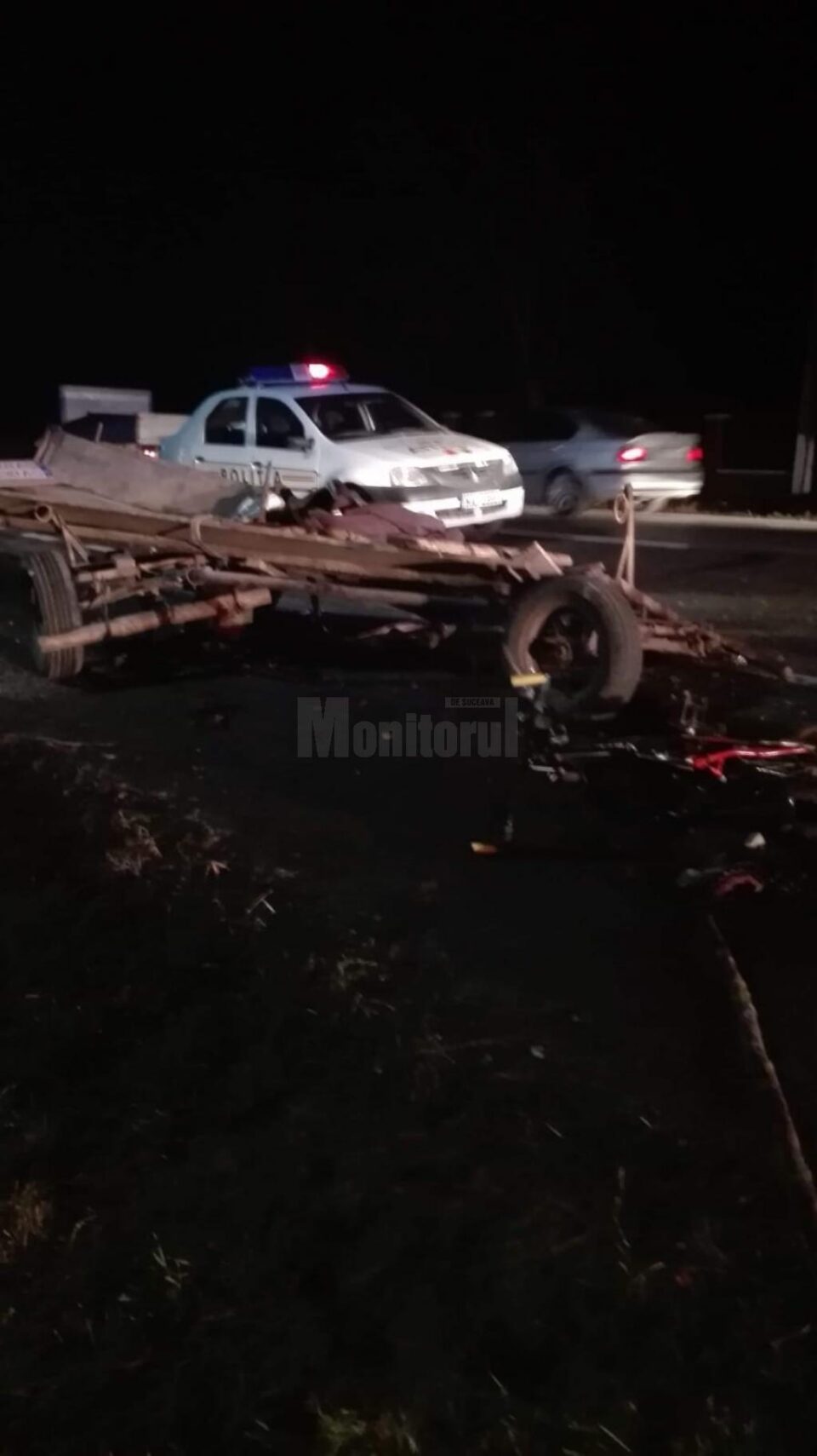 Politistii fac cercetari pentru a stabili cum s-a produs accidentul