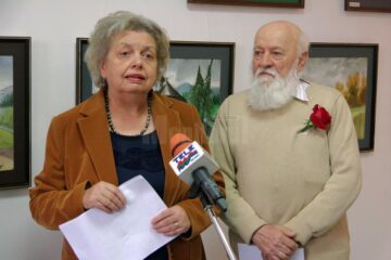 Dumitru Rusu, unul dintre cei mai buni acuareliști ai Bucovinei, aniversat la împlinirea vârstei de 80 de ani