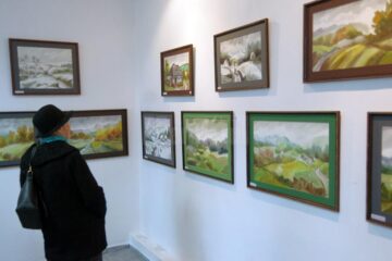Dumitru Rusu, unul dintre cei mai buni acuareliști ai Bucovinei, aniversat la împlinirea vârstei de 80 de ani