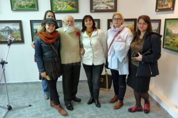 Dumitru Rusu, unul dintre cei mai buni acuareliști ai Bucovinei, aniversat la împlinirea vârstei de 80 de ani