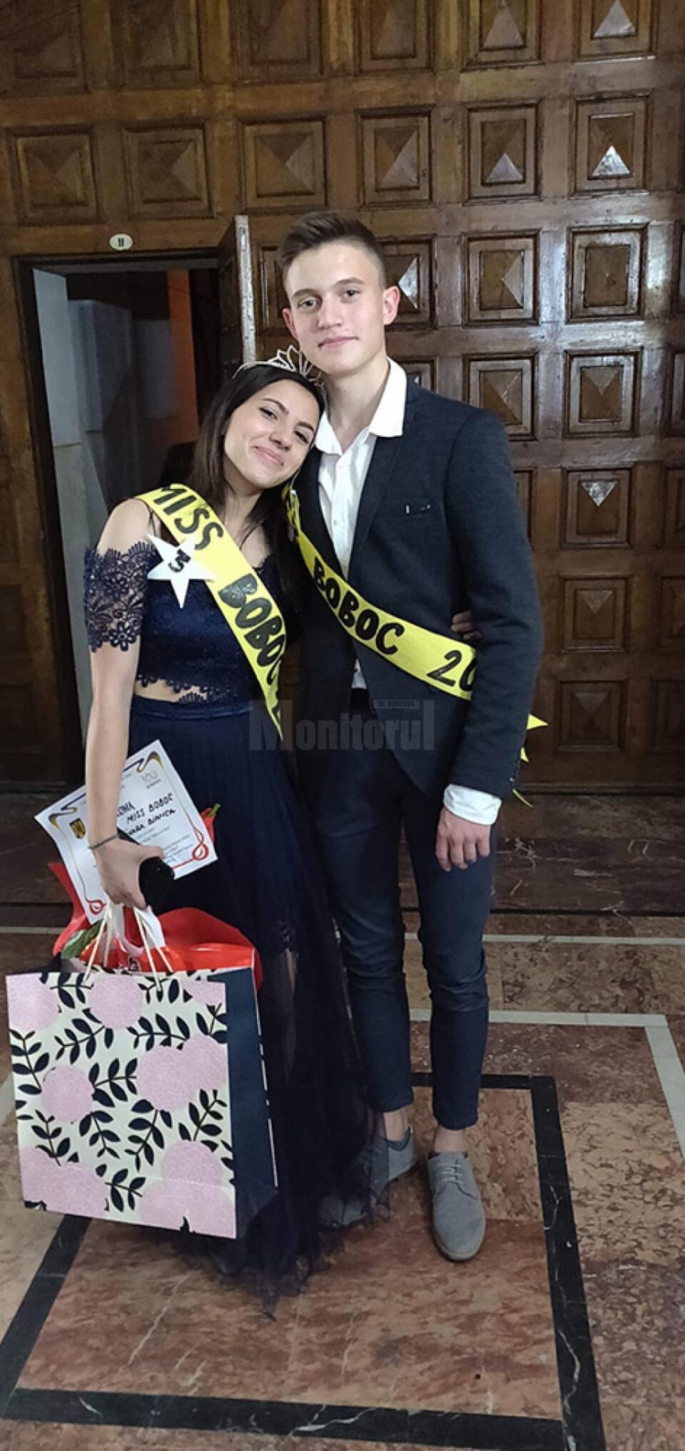 Bianca Varvara și Vlad Stratilă, Miss și Mister Boboc ai "Balului de Poveste" de la Colegiul Militar
