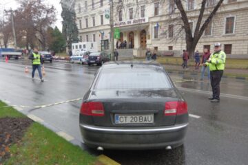 Mașina implicată în accident