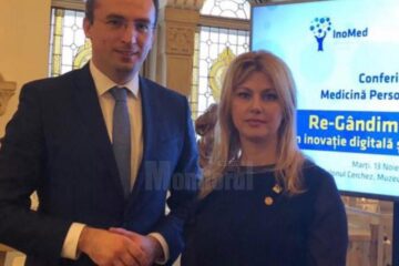 Deputatul Maricela Cobuz (dreapta) a participat la Conferința de Medicină Personalizată