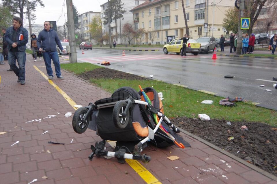 Trecerea de pietoni pe care a avut loc accidentul