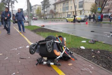 Trecerea de pietoni pe care a avut loc accidentul