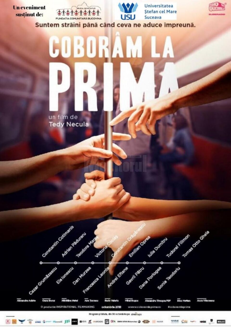 ”Coborâm la prima”, vizionare de film la Auditorium „Joseph Schmidt”