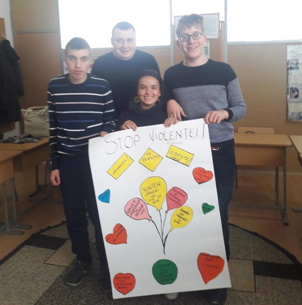 Campanie antiviolență la Centrul Școlar de Educație Incluzivă Suceava