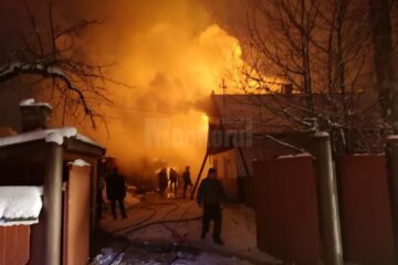 Incendiul a fost foarte violent