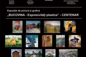 Expoziția cuprinde 40 de compoziții realizate în tehnicile picturii și graficii