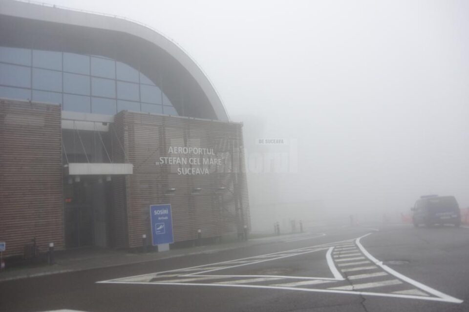 Zboruri de pe Aeroportul Suceava, anulate din cauza ceții