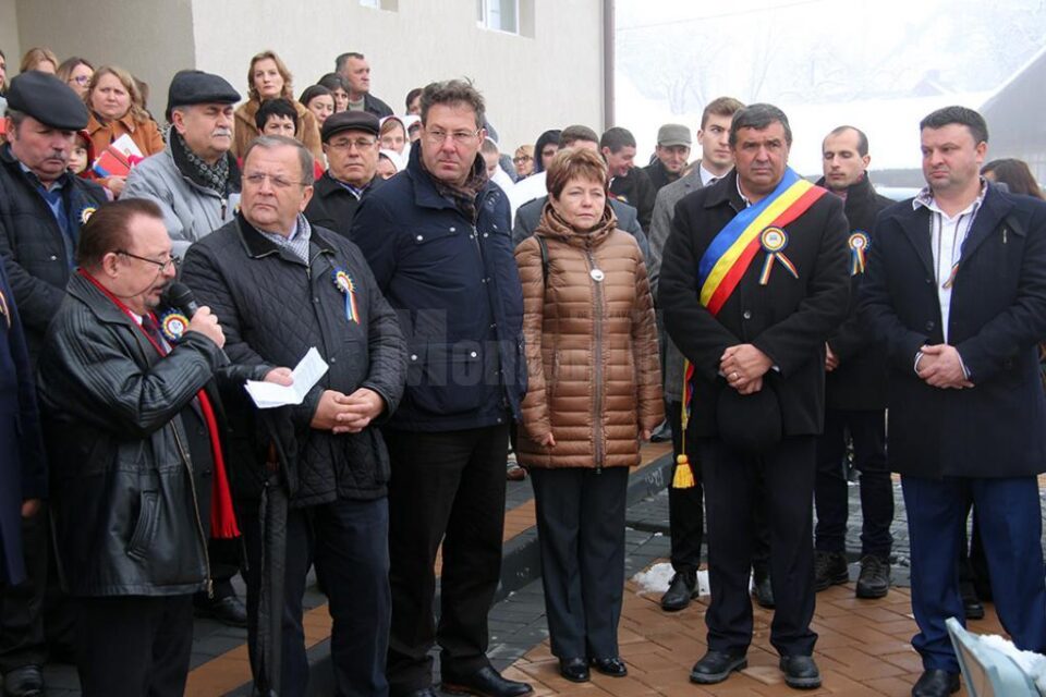 Bustul lui George Tofan, dezvelit la școala din Bilca