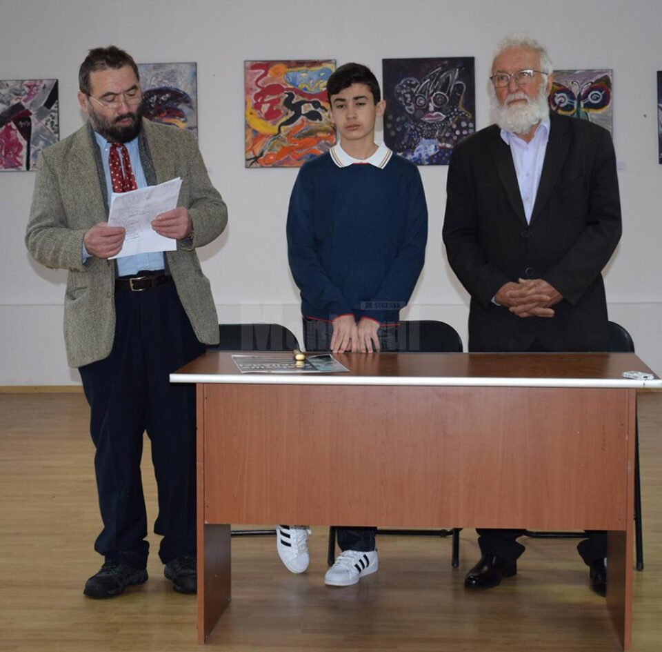 Pictorul profesor Constantin Ungureanu, Andrei Pennazio și profesorul Constantin Bulboacă Pictorul profesor Constantin Ungureanu, Andrei Pennazio și profesorul Constantin Bulboacă
