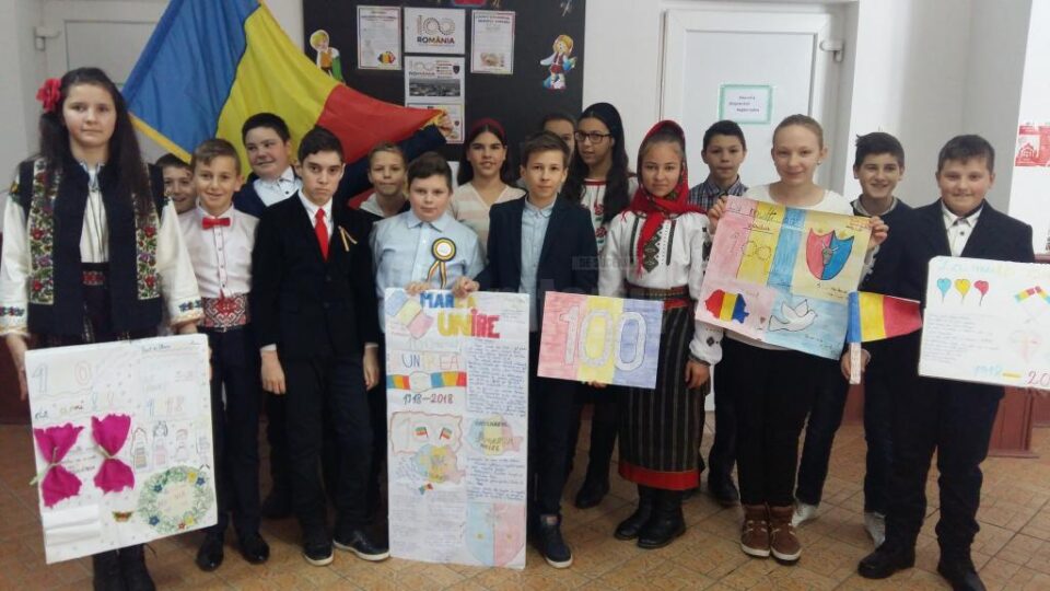 România Centenară, sărbătorită și la Scoala Gimnazială Poieni, Udești