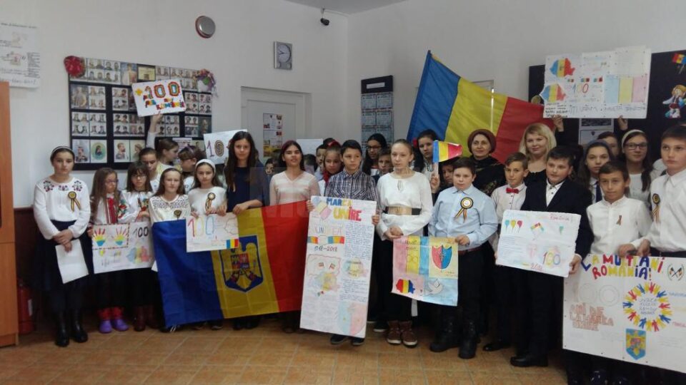 România Centenară, sărbătorită și la Scoala Gimnazială Poieni, Udești
