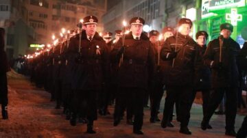 Retragerea cu torțe Sursa: ISU Suceava