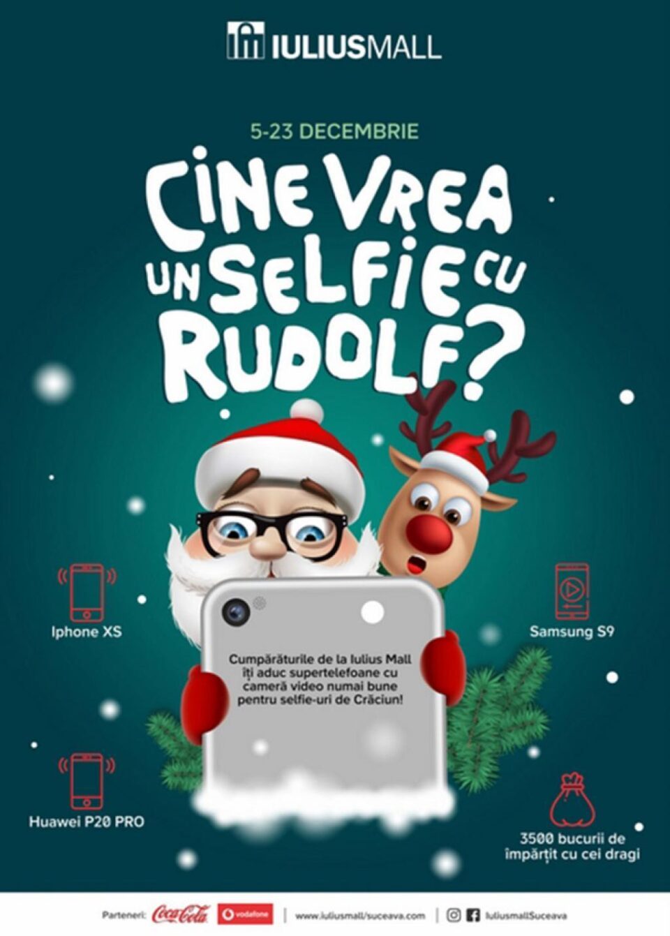 Clienții Iulius Mall Suceava pot câștiga trei smartphone-uri performante și peste 3.500 de alte premii