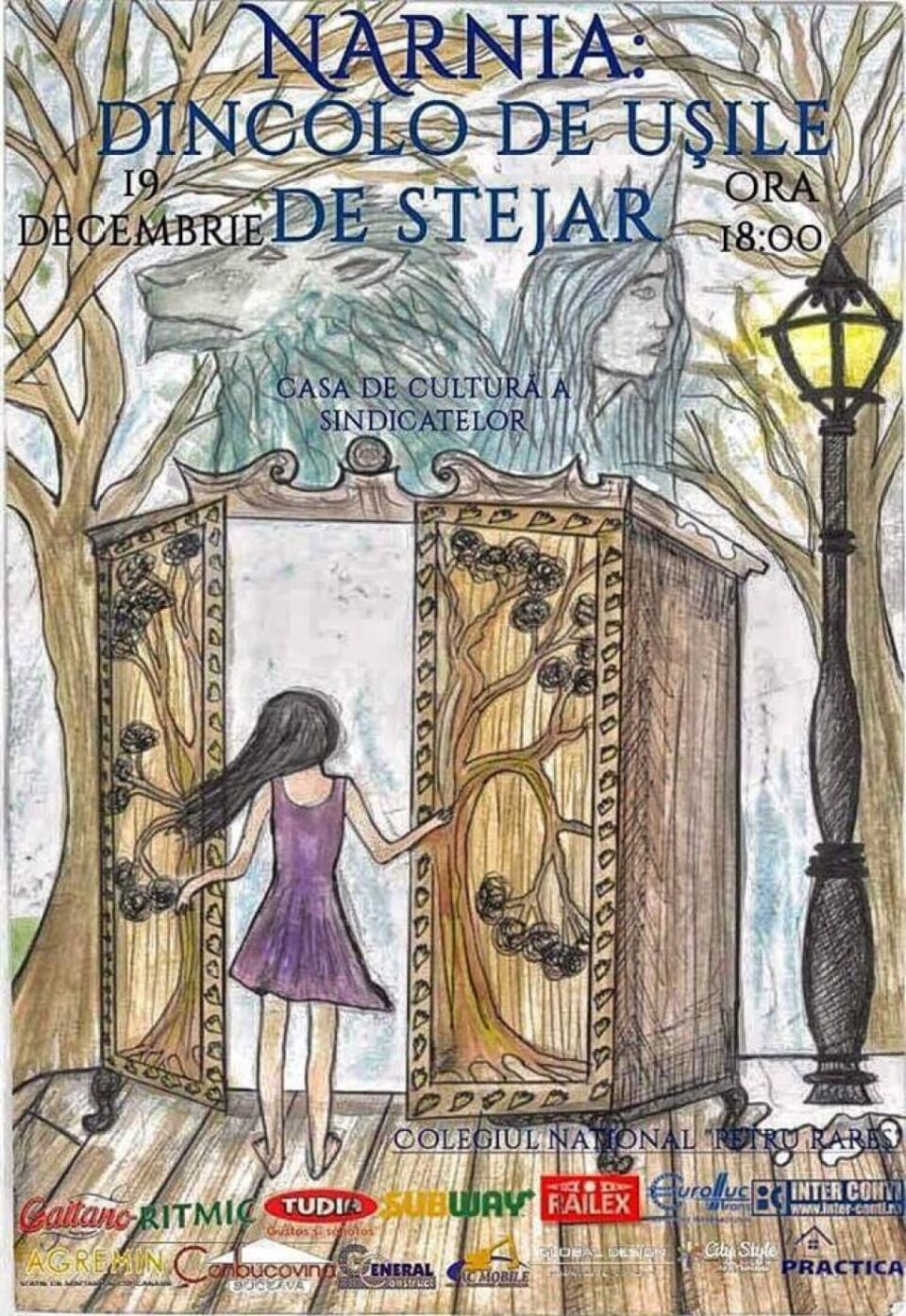 Spectacol caritabil „Narnia: Dincolo de ușile de stejar”, pus în scenă de elevii Colegiului „Petru Rareș” Suceava Spectacol caritabil „Narnia: Dincolo de ușile de stejar”, pus în scenă de elevii Colegiului „Petru Rareș” Suceava
