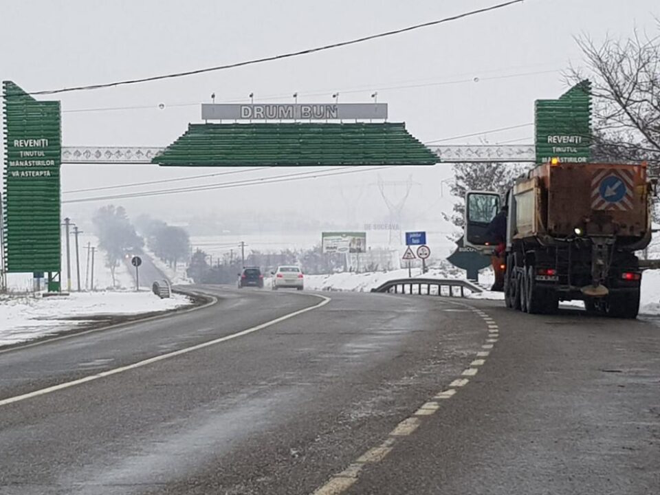 Drumurile naționale din județul Suceava au fost deschise traficului rutier