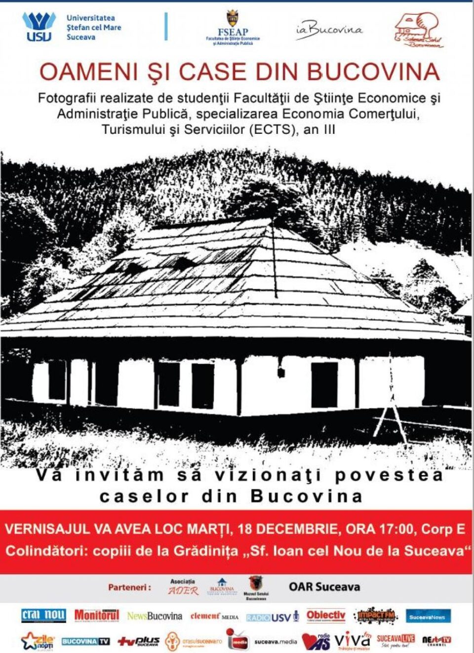 Expoziția de fotografii „Oameni și case din Bucovina”, vernisată la USV