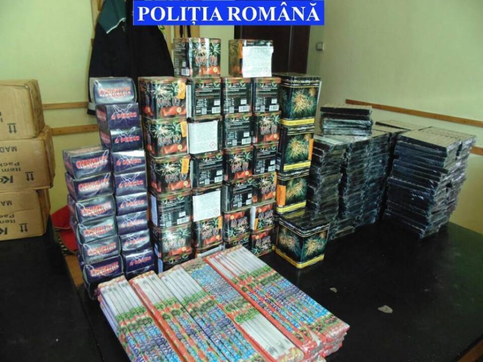 Articole pirotehnice confiscate