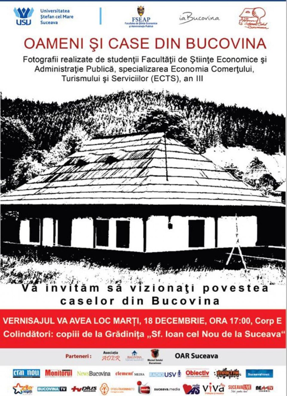 Expoziția de fotografii „Oameni și case din Bucovina”, vernisată la USV