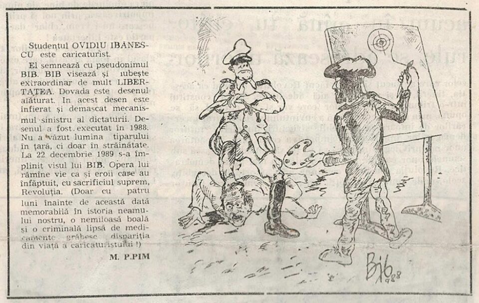 In memoriam Ovidiu Ibănescu, caricaturist