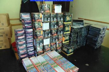 Articole pirotehnice confiscate de polițiști din Bazarul Sucevei