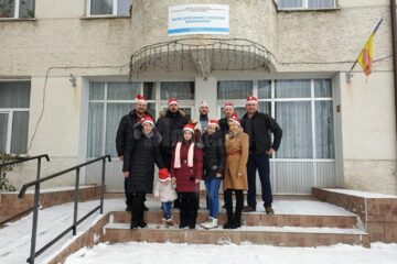 Reprezentanții companiei EuroLuc Trans, la Centrul de recuperare și reabilitare neuropsihiatrică Zvoriștea