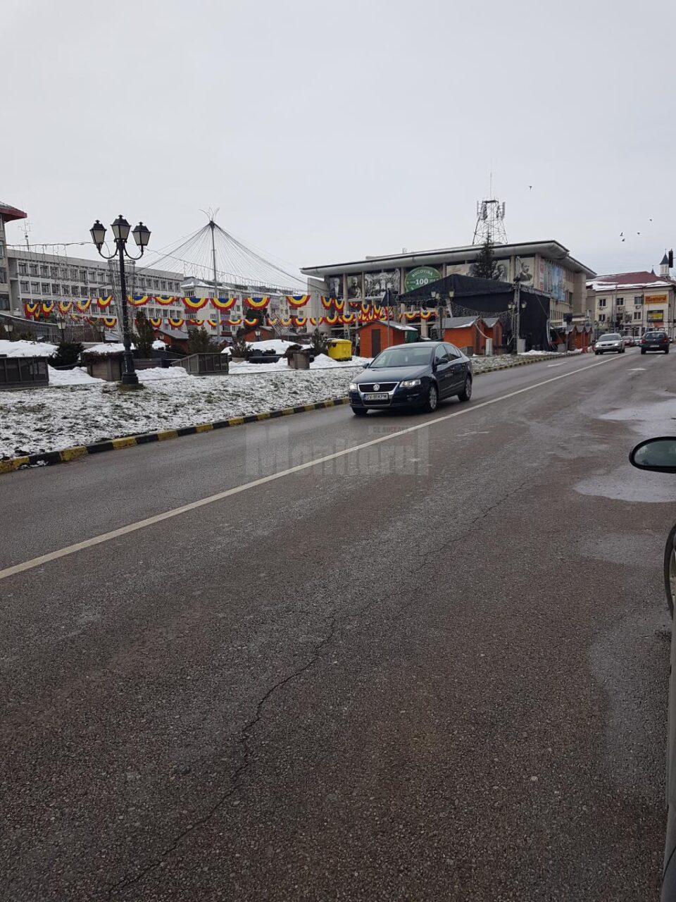 Strazi inchise în zona centrală a Sucevei
