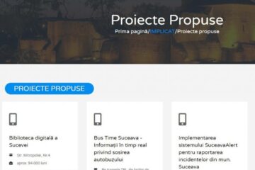 Propuneri trimise de suceveni pentru bugetul participativ