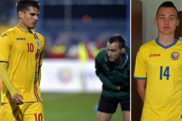 Ianis Hagi (stânga) și Sebastian Nechita, s-au duelat pentru cel mai frumos gol
