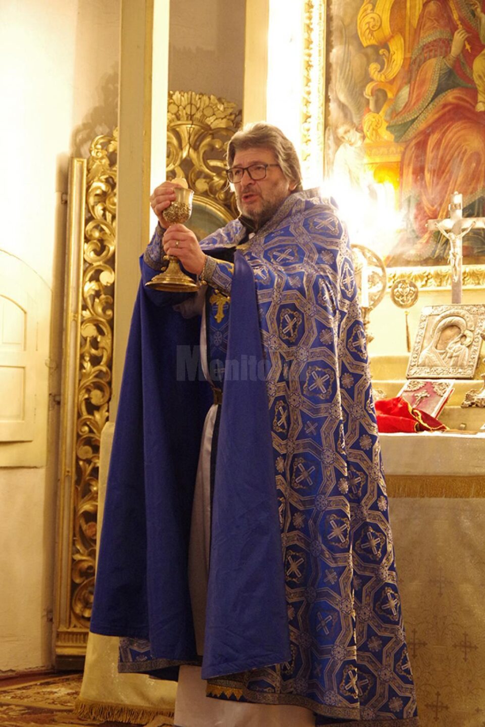 Slujba a fost oficiată de preotul Azad Mandalian