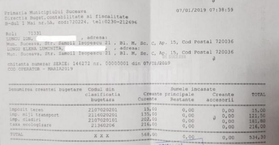 Ion Lungu a fost primul contribuabil care s-a achitat de obligațiile fiscale