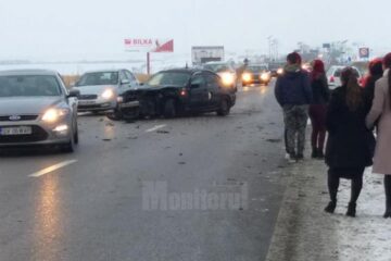 Circulația rutieră, îngreunată zeci de minute