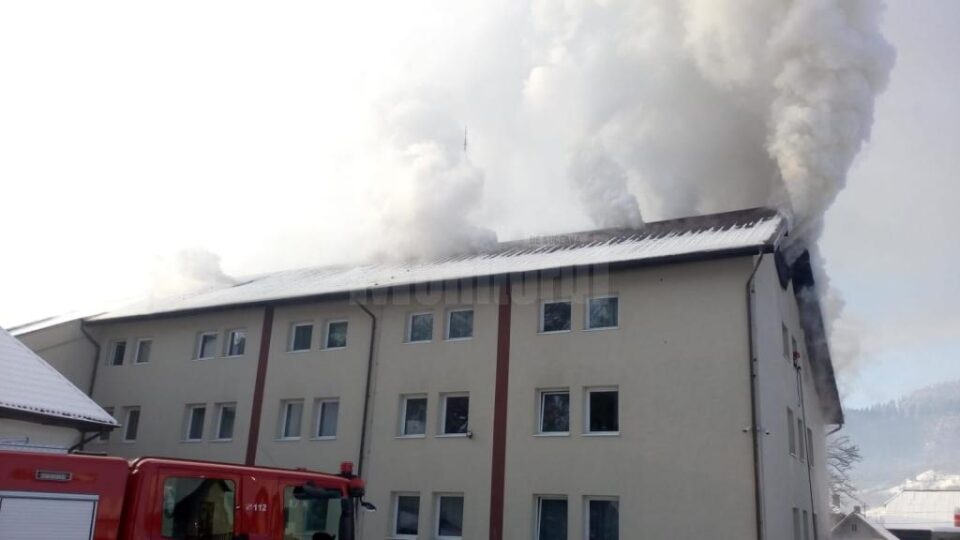 Căminul de bătrâni afectat de incendiu