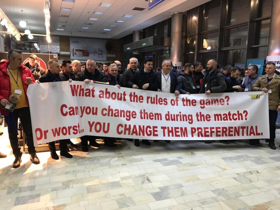 Protestul transportatorilor