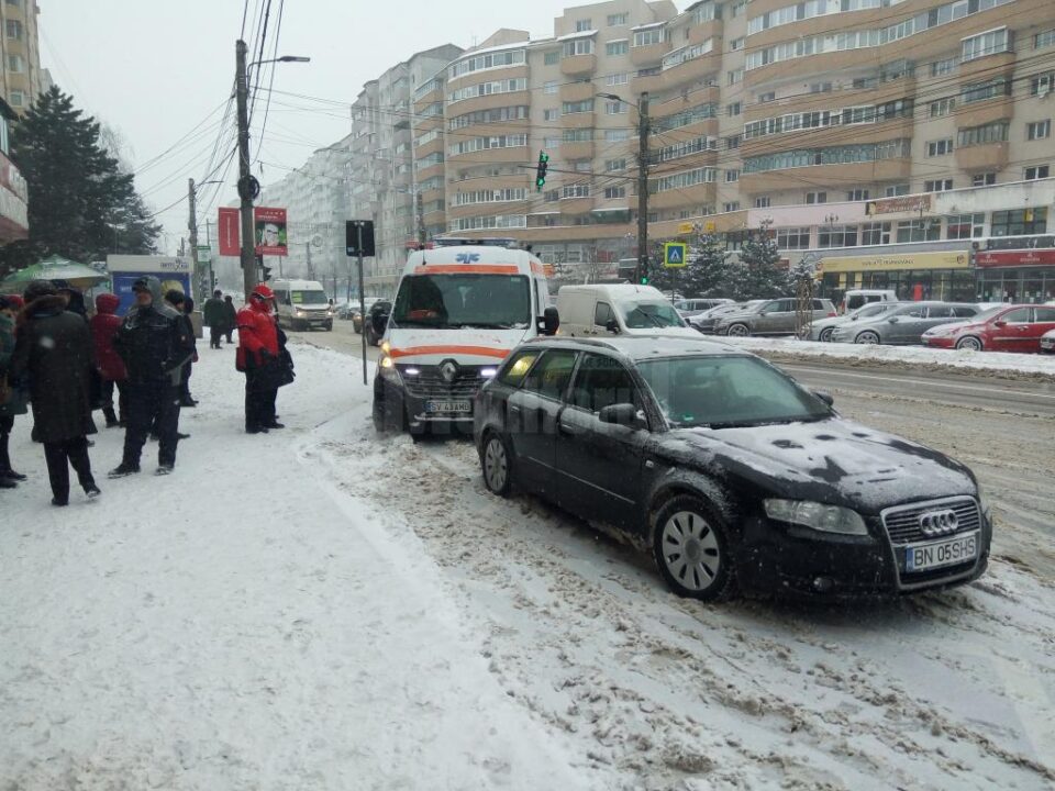 Mașina implicată în accident