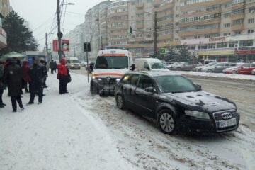 Mașina implicată în accident